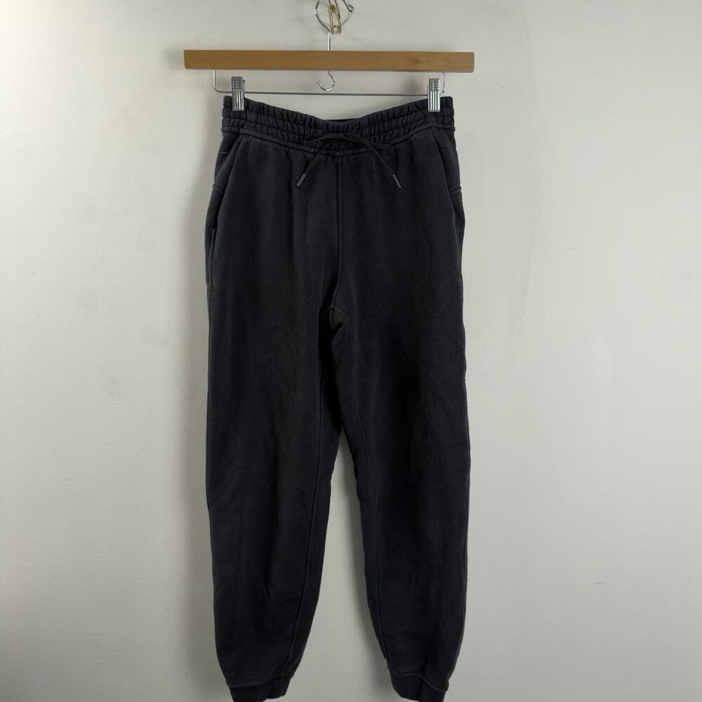 Lululemon Scuba Joggers Womens Size 6 Black Fleece Sweatpants